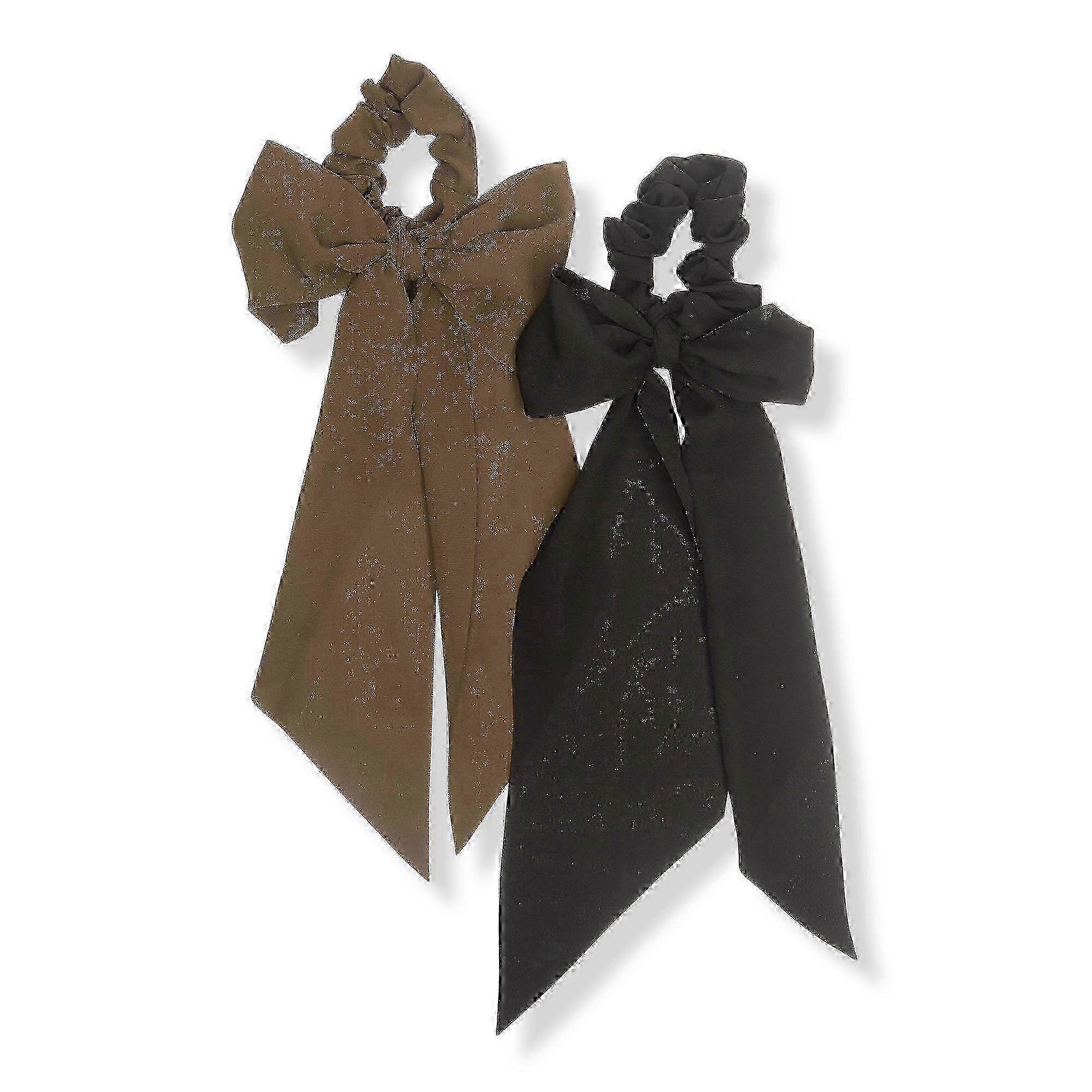 Kitsch Moss Crepe Scarf Scrunchie, 2 Ea