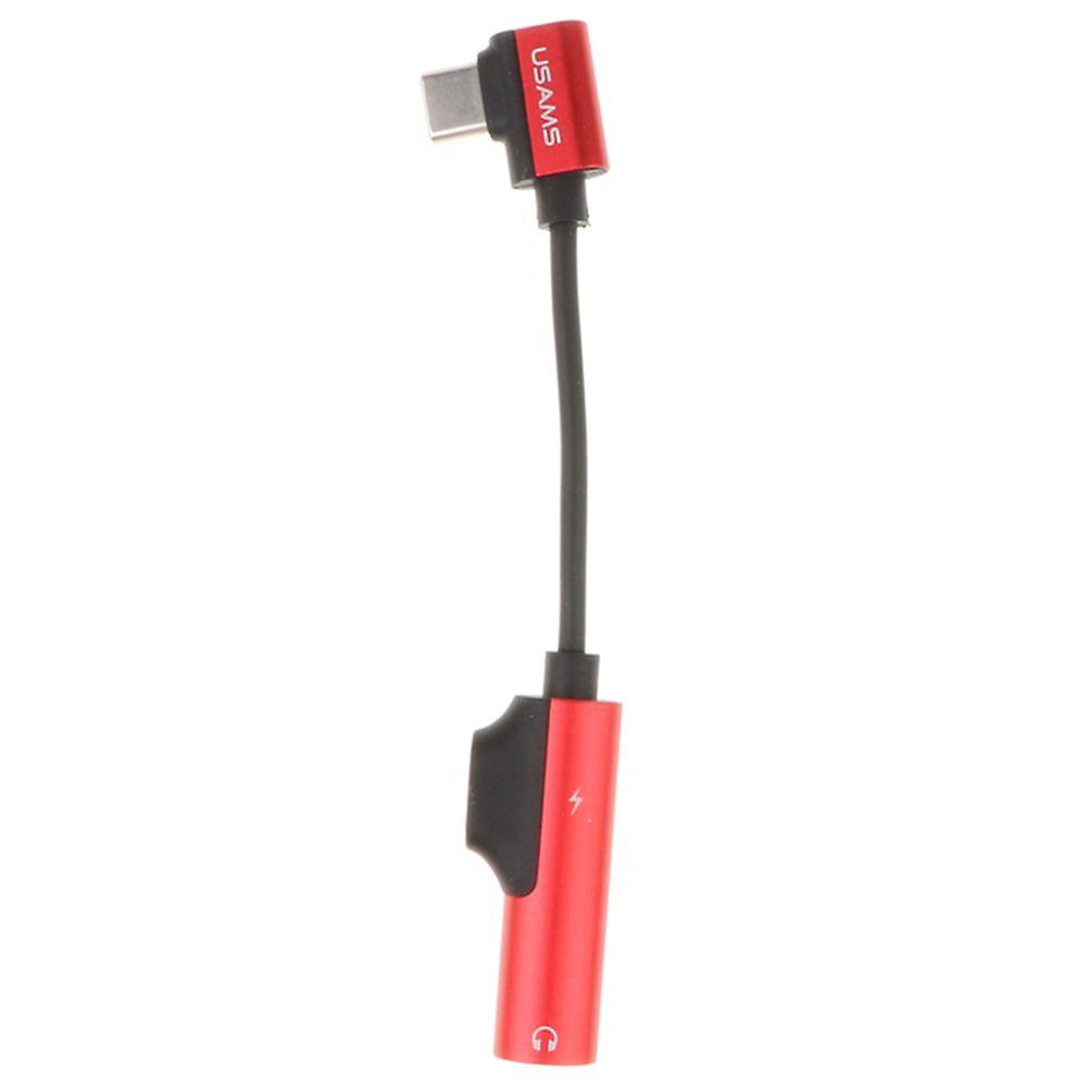 Type-c Elbow Adapter Charging Connector For Millet 6 Note 3 Headset Red