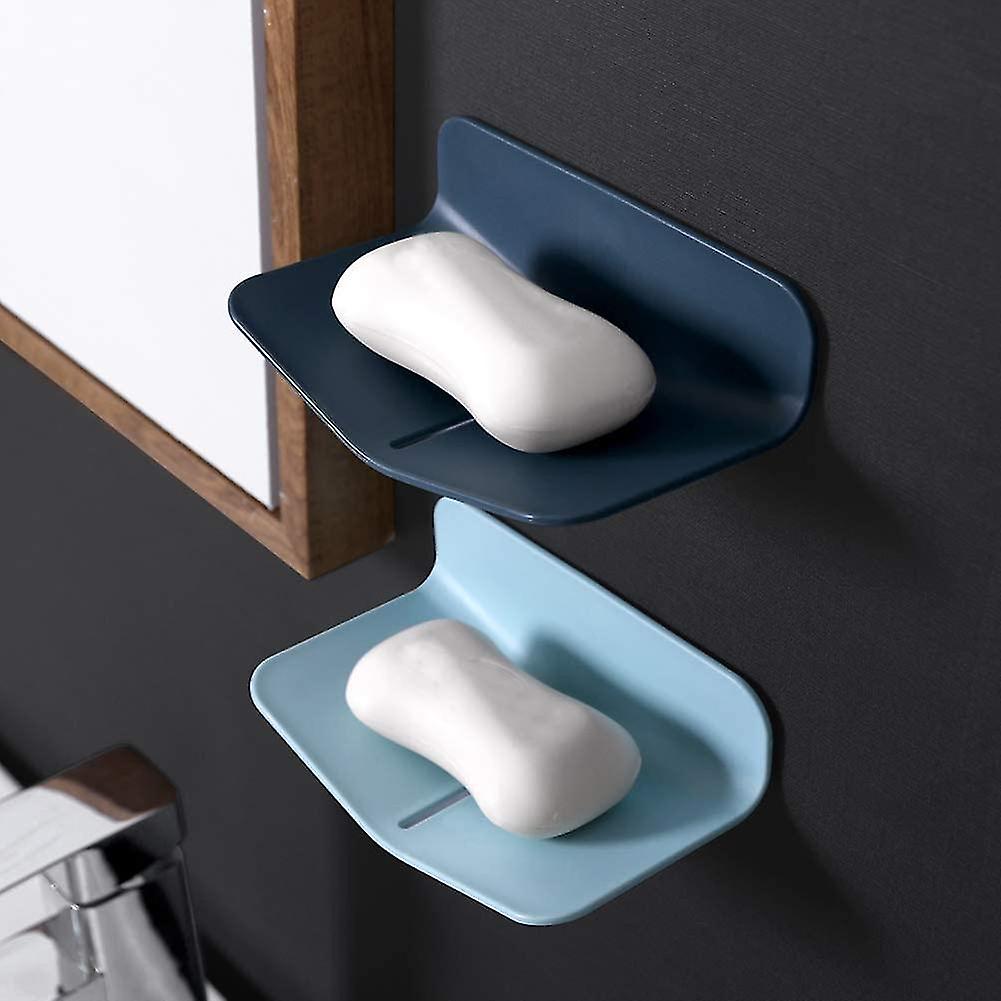 Piece Rubber Soap Dish No Drilling Self-draining Soap Disc For Bathroom Soap Saver Shower