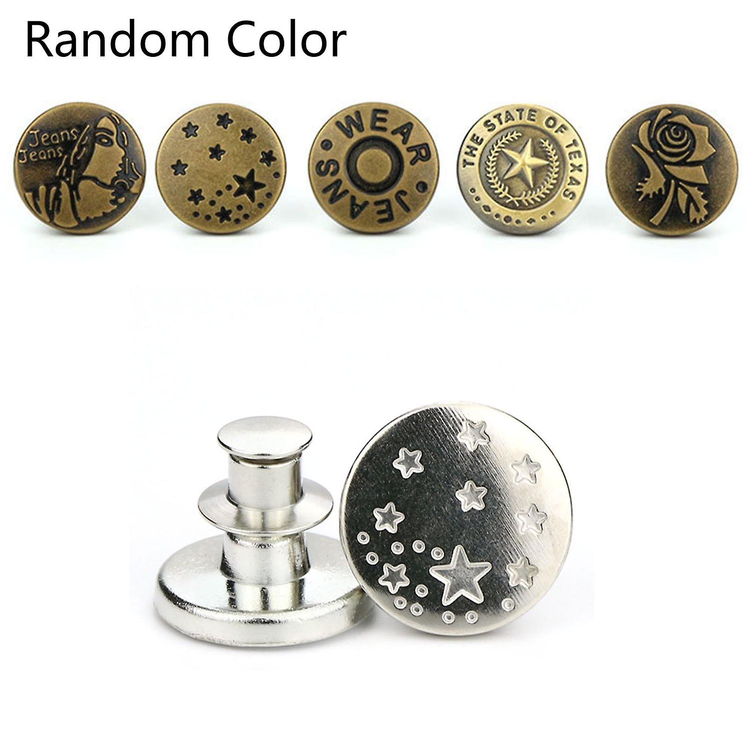 6 x 2 Sets Pants Waist Tightness Adjustment Button Rivet Stud Snap Clasp Closure