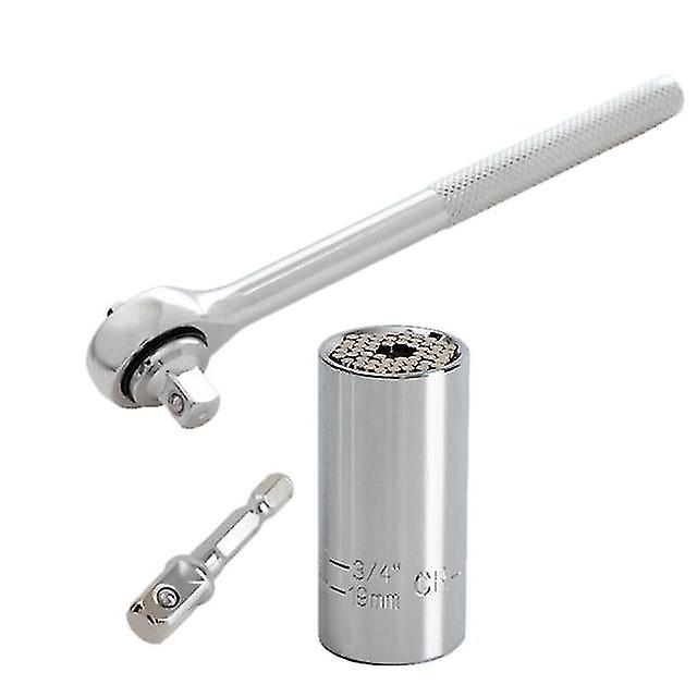 Universal Torque Wrench Head Set Socket Sleeve 7-19mm Power Drill Ratchet Bushing Spanner Key Multi Hand Tools Socket Wrench