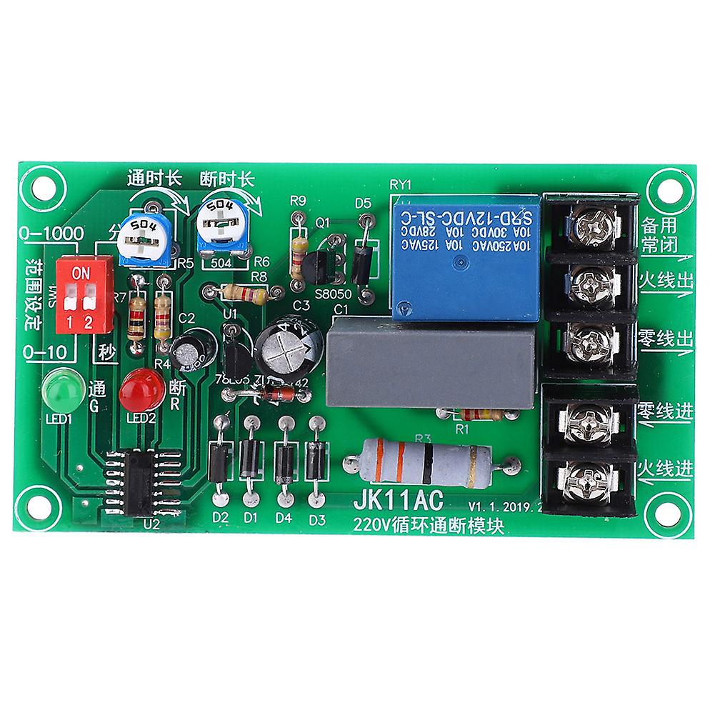 Infinite Cycle Relay Module ON OFF Relay AC Adjustable Delay Timer Module