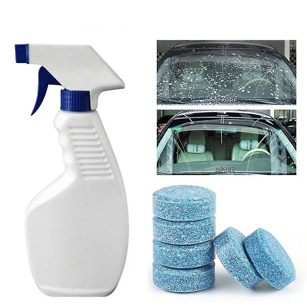 Glass Surface Cleaners Windshield Solid Soap Piece Glass Washing Cleaning Effervescent Tablets