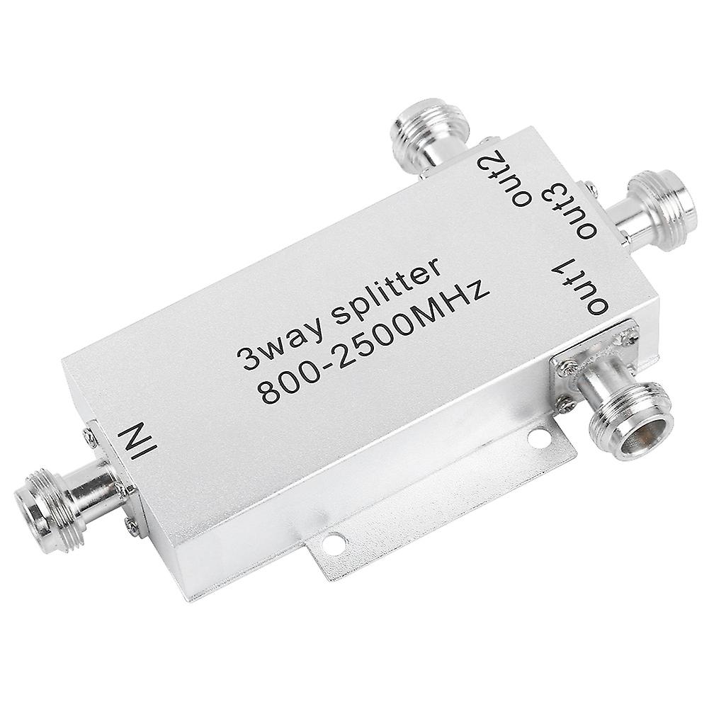800-2500MHz 3-Way N Type Connector Mobile Cell Phone Power Splitter Signal Repeater Amp