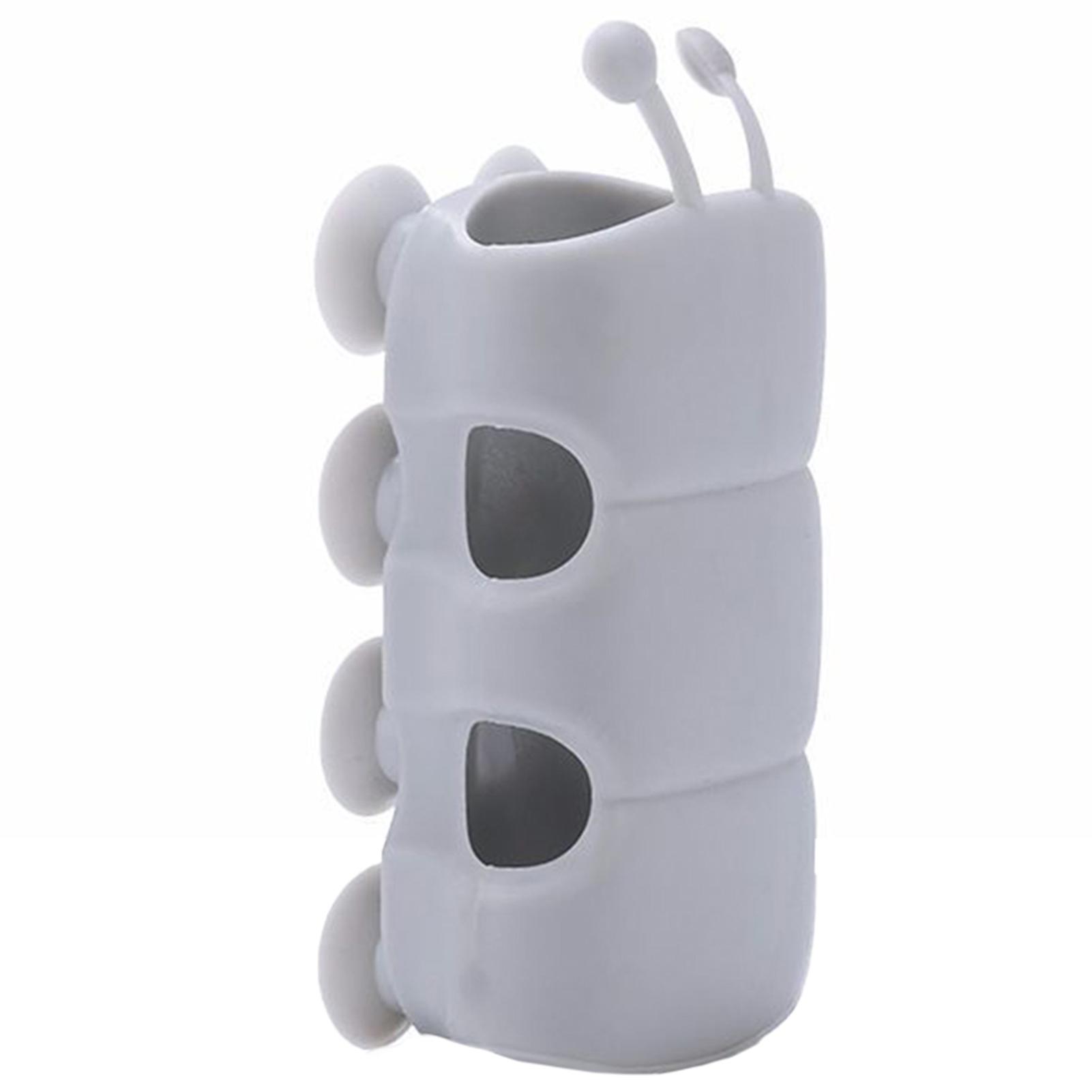 Shower Head Holder Reusable Shower Bracket Movable Suction Cup Caterpillar Shape Rack Bathroom