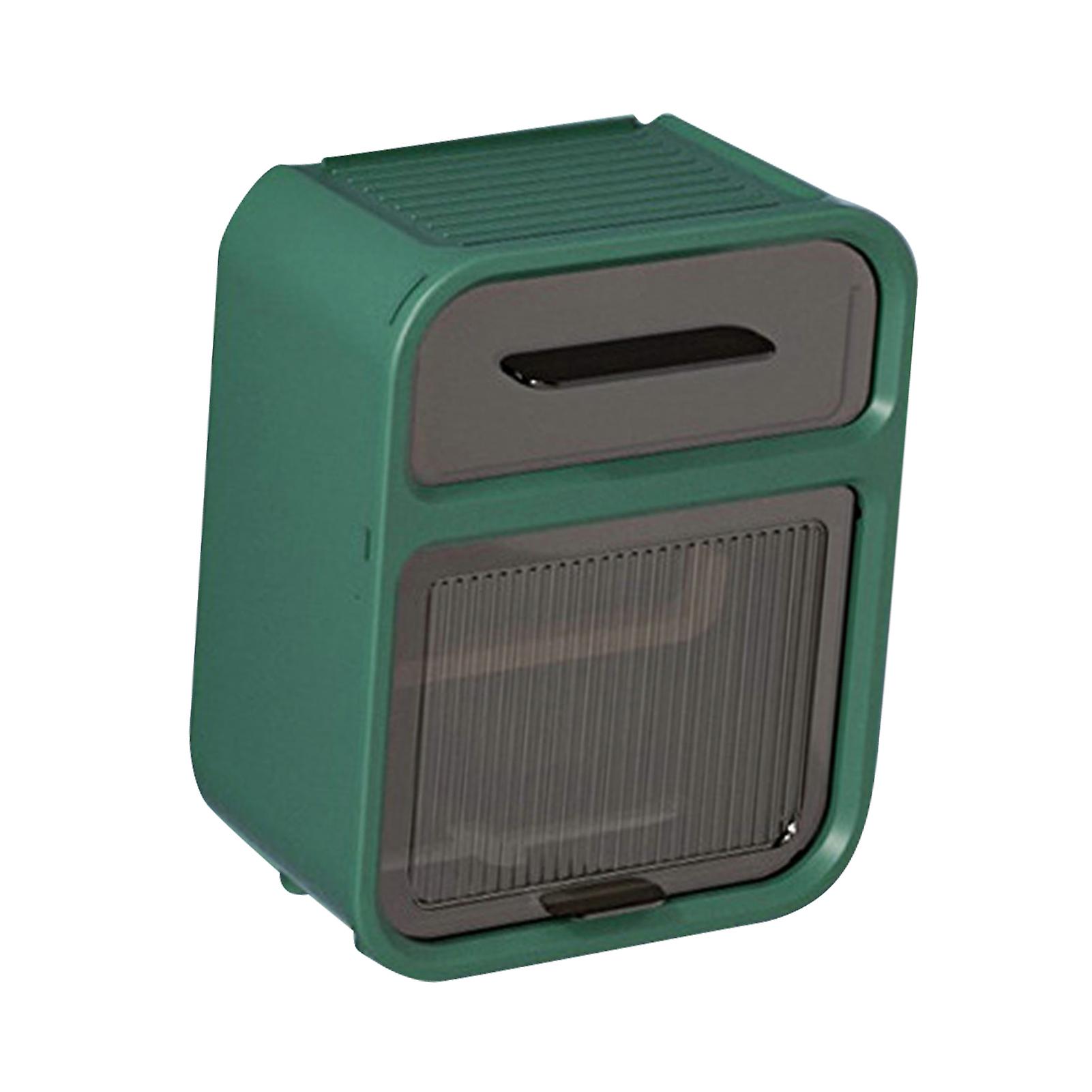 Large Wall Mounted Green Waterproof Tissue Box for Bathroom