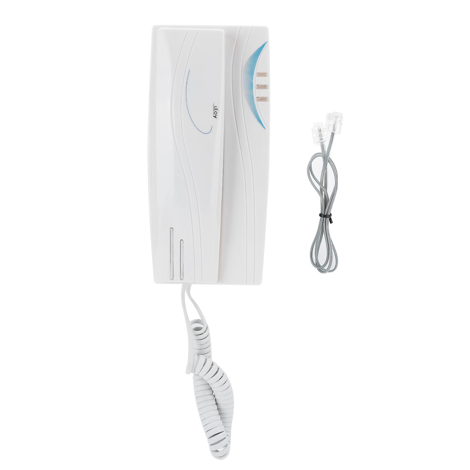 Durable Home Landline Phone: Desk & Wall Mount, One-Key Redial, Mute & Pause Functions