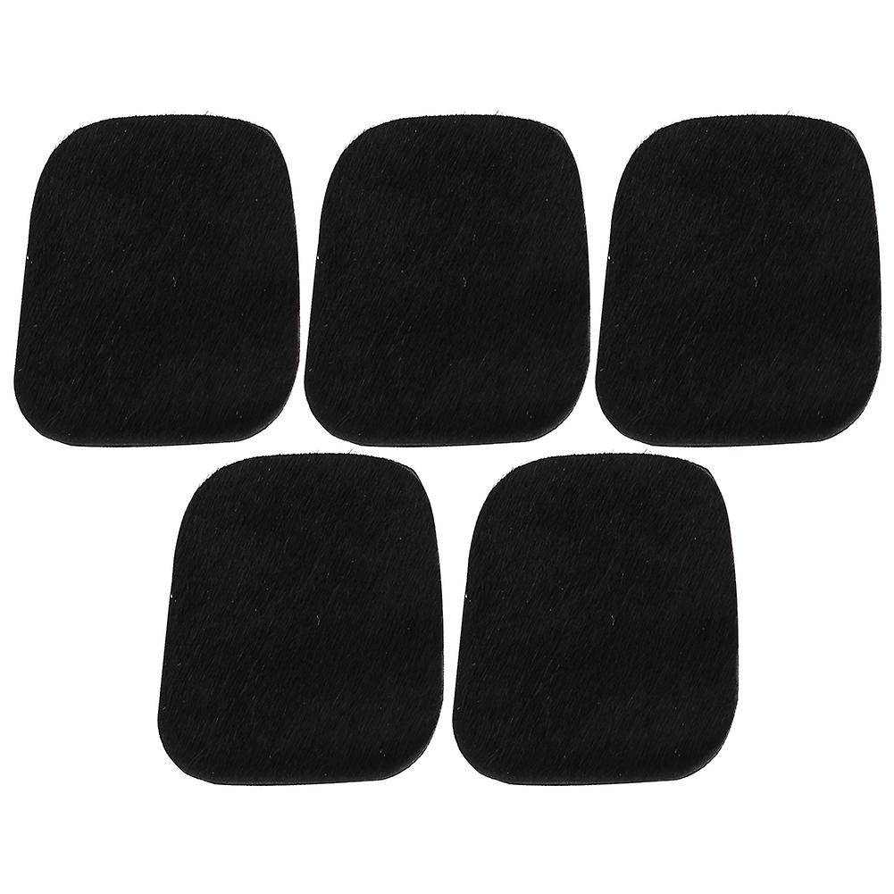 5pcs Archery Hunting Arrow Rest Adhesive Silent Bow Stick Plate Cowhide Outdoor Shooting AccessoriesBlack