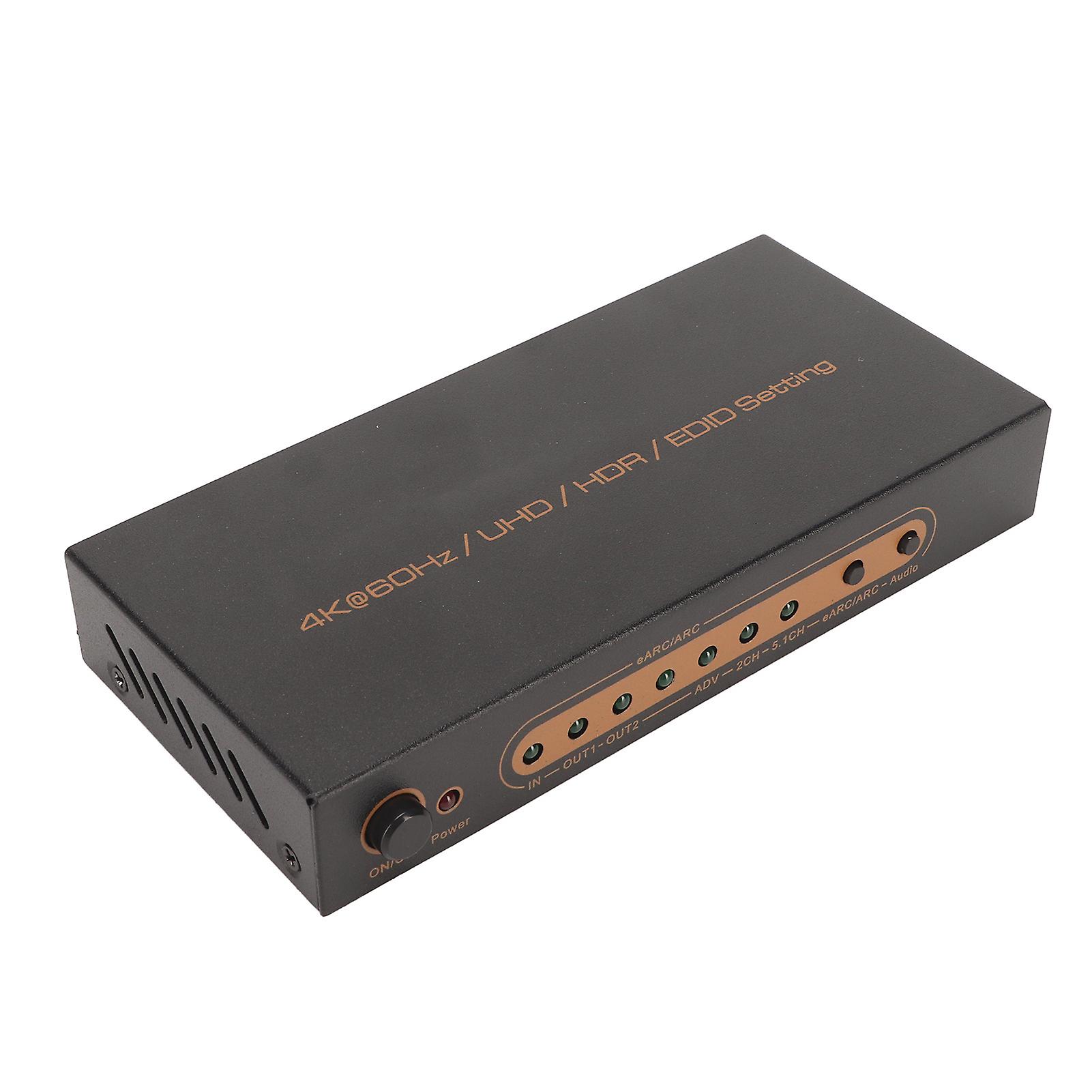 HD Multimedia Interface Sound Extractor 4K 60Hz HDR HD Multimedia Interface EARC ARC Sound Extractor Converter 100‑240V EU Plug 