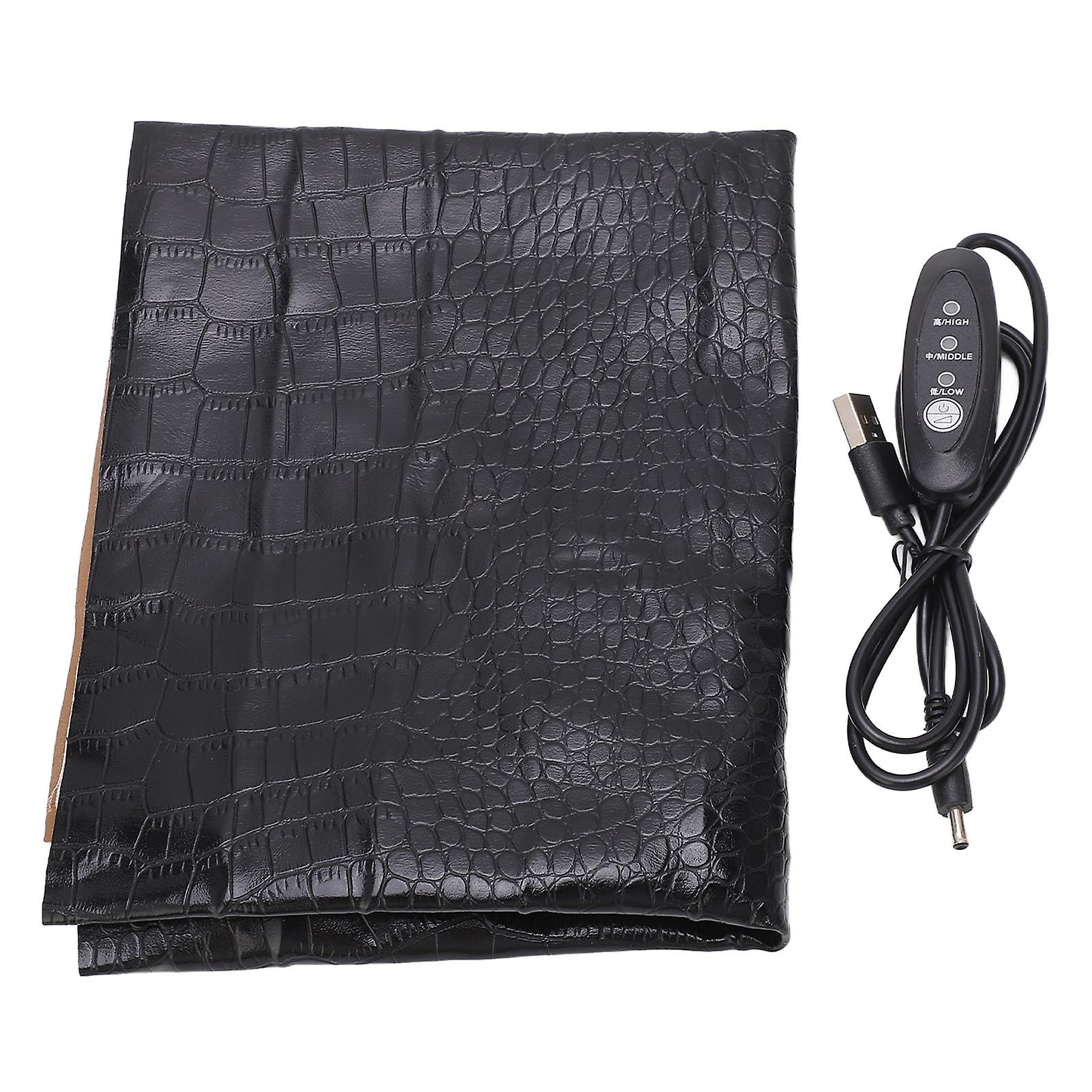 Heating Pad 3 Temperature Adjustable Washable PU USB Heating Mat for Pet Reptile 5V 2A 3045
