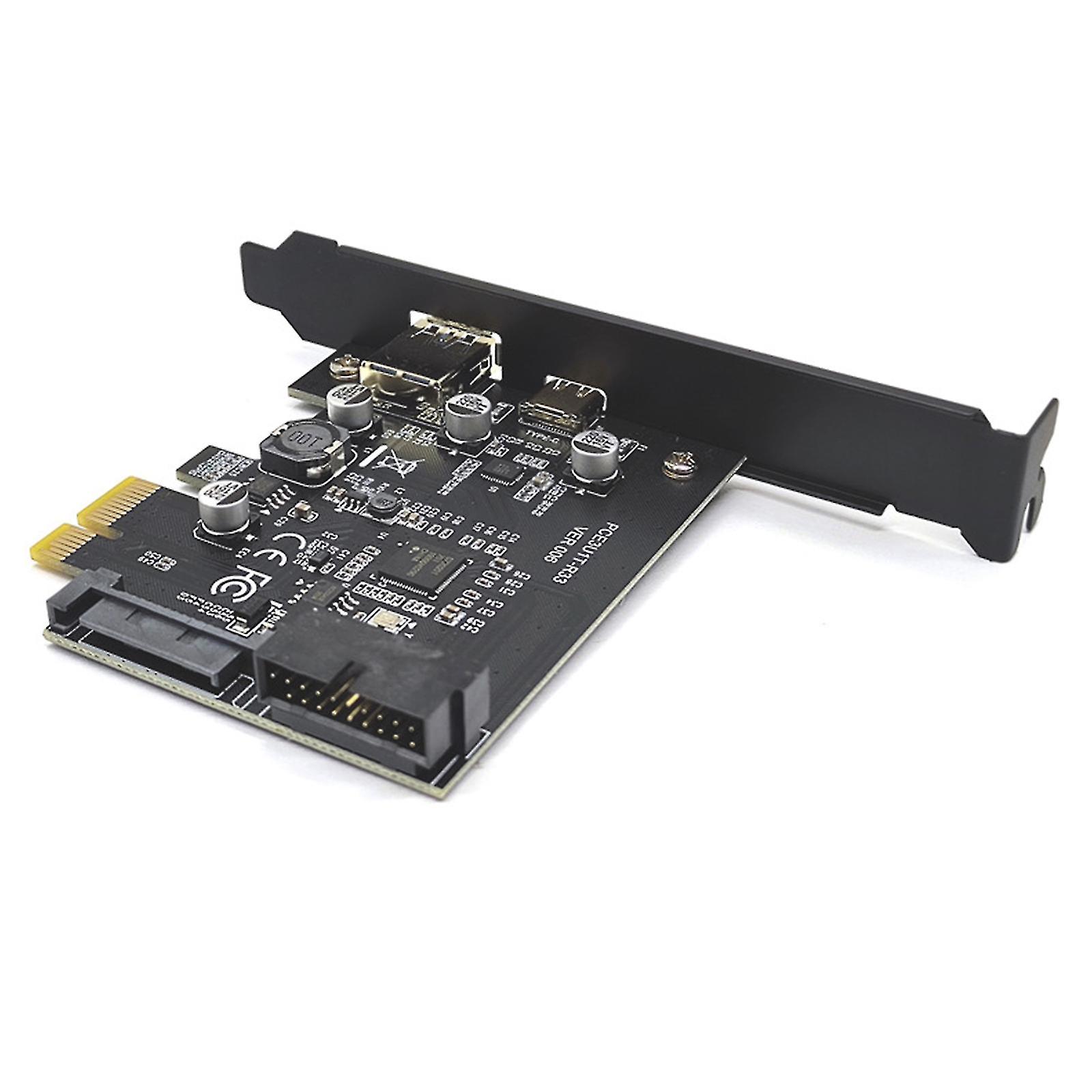 Usb3.0 Type-c Pc Front Chassis Adapter Card Type C To Pci-e X1 X4 X8 X16 Convert