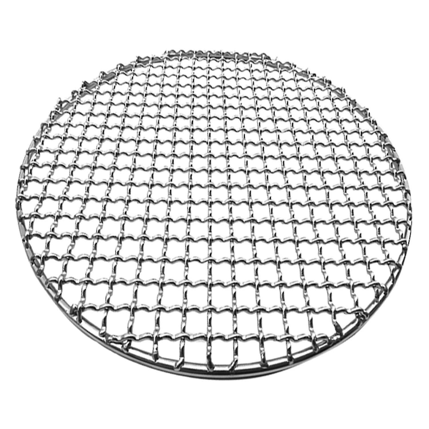 Barbecue Mesh Rustproof Roast Stainless Steel Stackable Design Round Grill Net for Outdoor Smoking