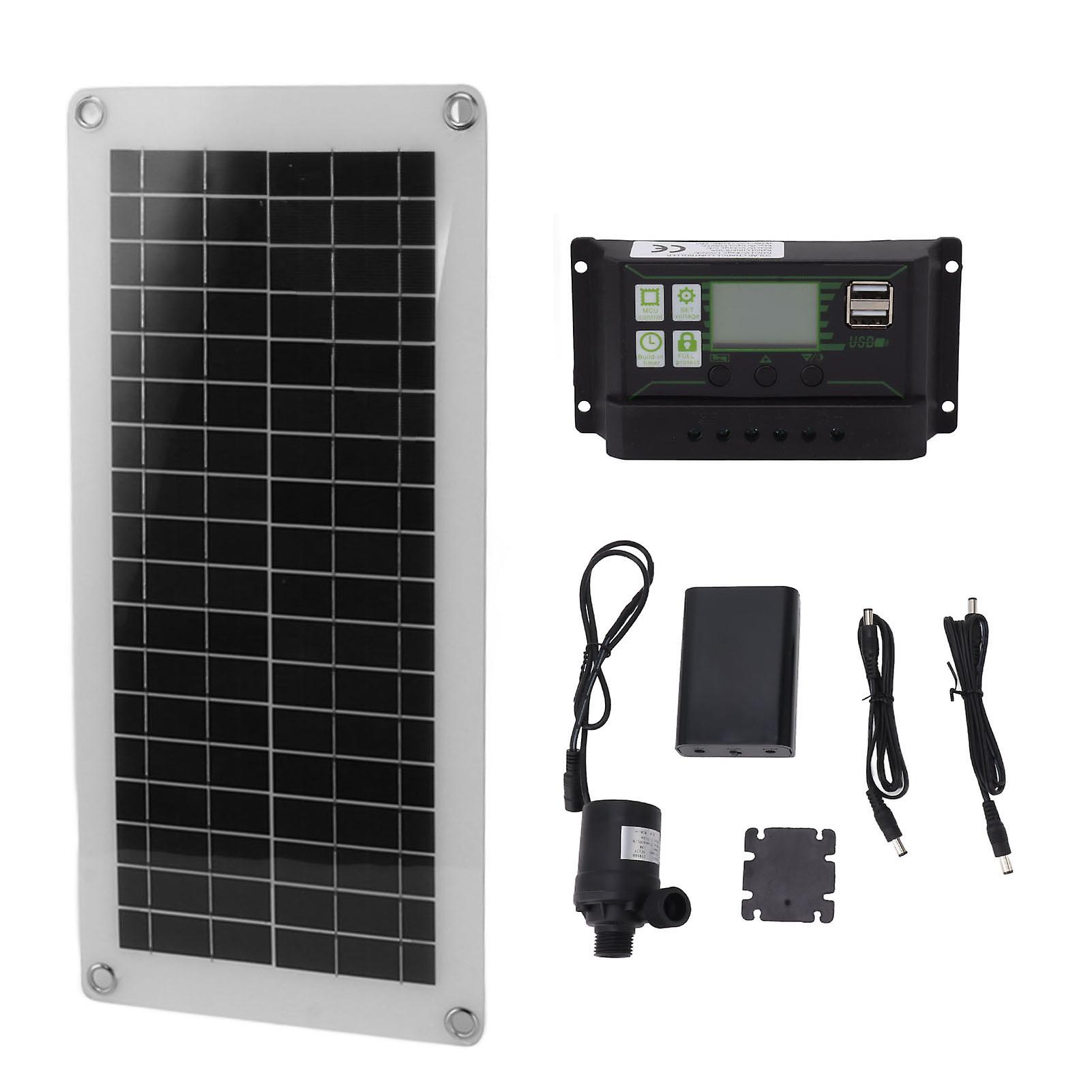 10W 18V Polycrystalline Solar Panel Kit with 100A Controller & Battery Box