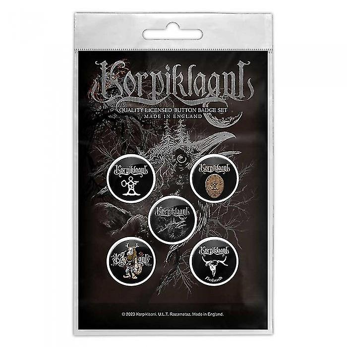 Korpiklaani Raven Badge (Pack of 5)