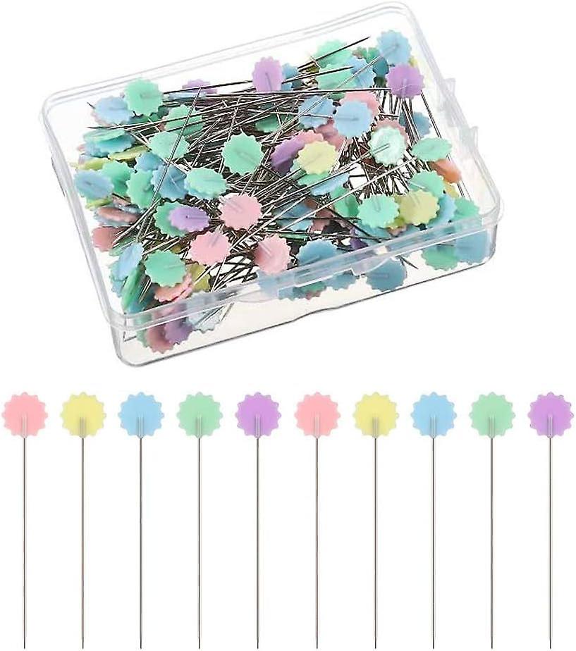100pcs Flat Flower Head Needle Decorative Sewing Accessories
