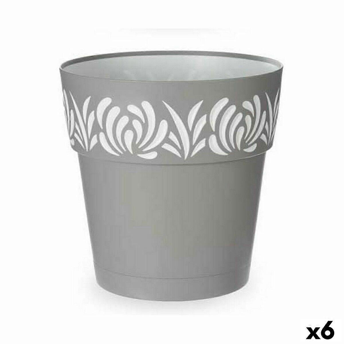 自动浇水花盆 Stefanplast Gaia 灰色塑料 29 x 29 x 29 厘米(6 个单位)