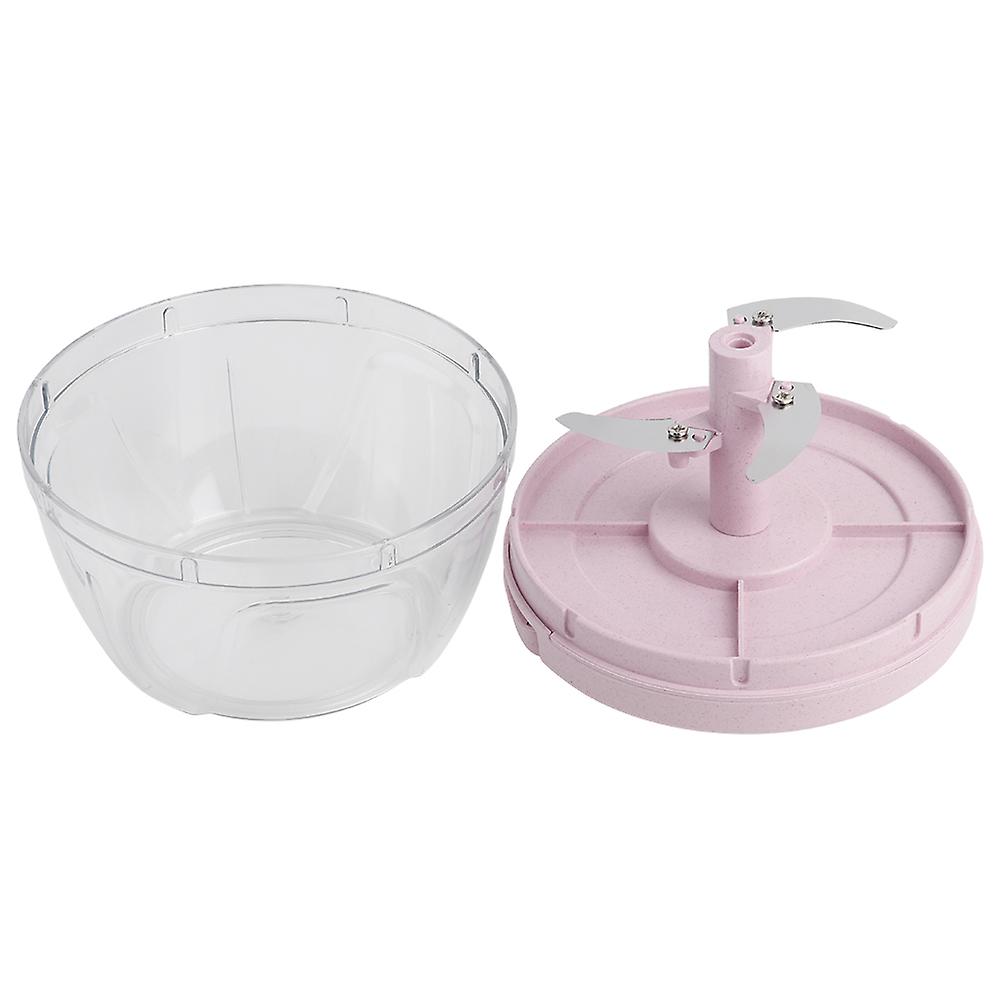 Multifunctional Handpower Meat Grinder Flour Maker Kitchen Cooking Machine Stirrer(Pink)