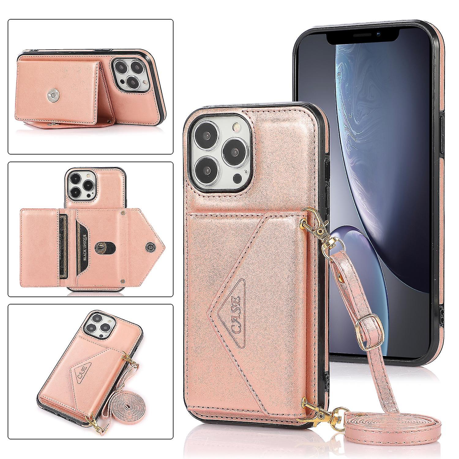 Tpu+pu Case For Iphone 13 Pro Max Rose Gold