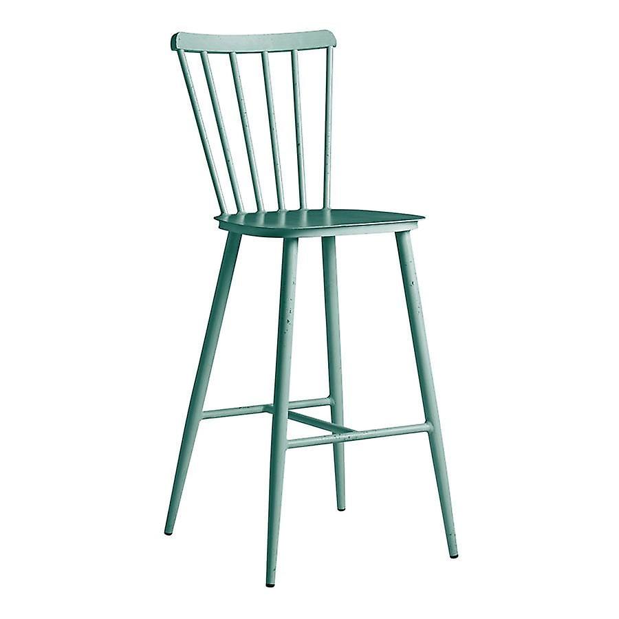 Spindle Bar Stool - Light Blue - Alu Frame