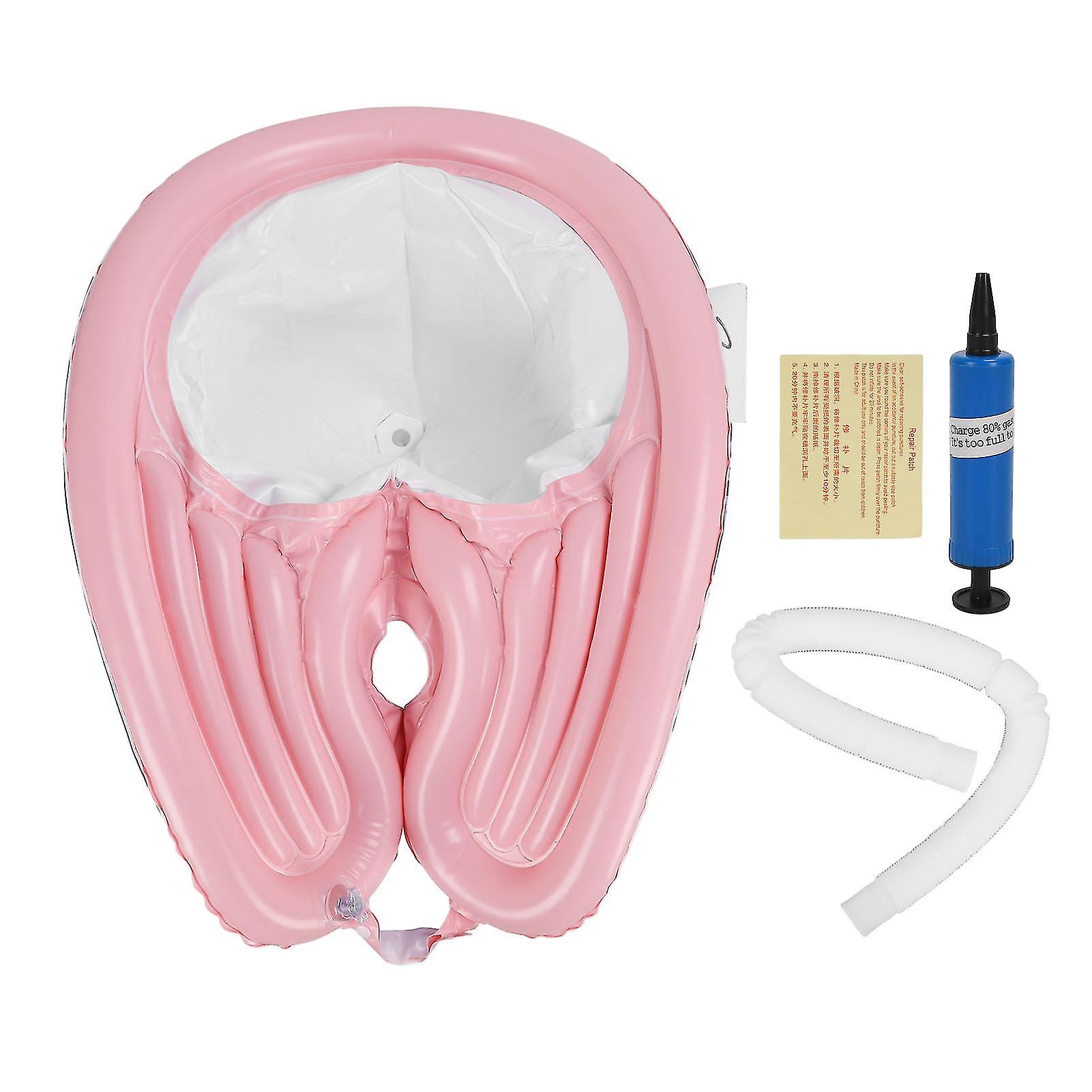 2024 New,inflatable Shampoo Bowl Foldable Hair Washing Sink With Detachable Drain Hose For Bedridden