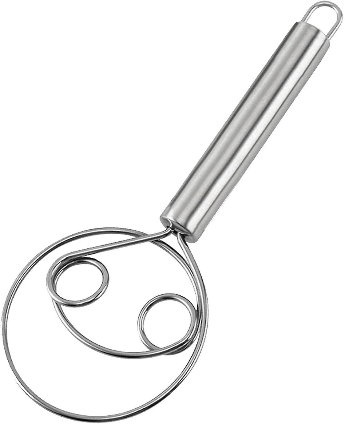 Dough Mixing Whisk, Stainless Steel Kitchen Dough Mixer Tool, Portable Spiral Dough Whisk, Dough Mixer Baking Tool, Dough Hand Mixer for