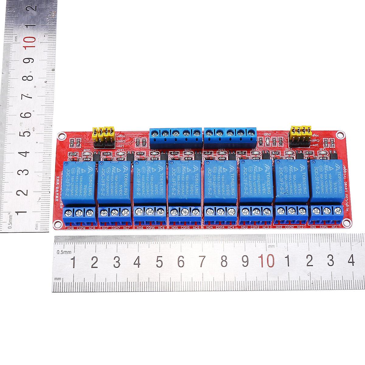 5V 1 / 2 / 4 / 8 Channel Relay High Low Level Optocoupler Module For Pi