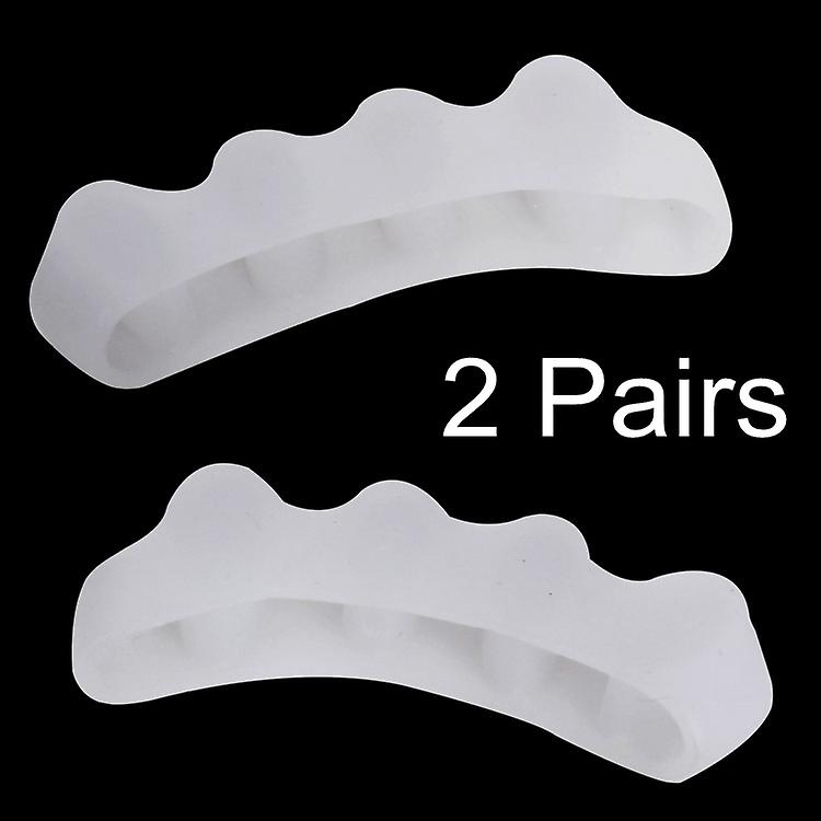 4pcs Toe Protector Silicone Bunion Corrector Thumb Valgus Protector Nail Tools Foot Care Toe Separator Spreader
