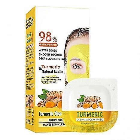 Green Tea Refreshing Mud Mask, Turmeric Vitamin C Clay Mask - Deep Foaming Pore Cleansing And Refreshing - Hydrating Facial Whitening Brightening Mask