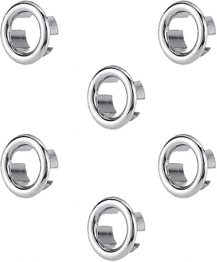 Gootsteen overloopring, 6 stuks gootsteen overloop ring overloop deksel, gootsteen overloop ringen, voor bad, keuken, gootsteen