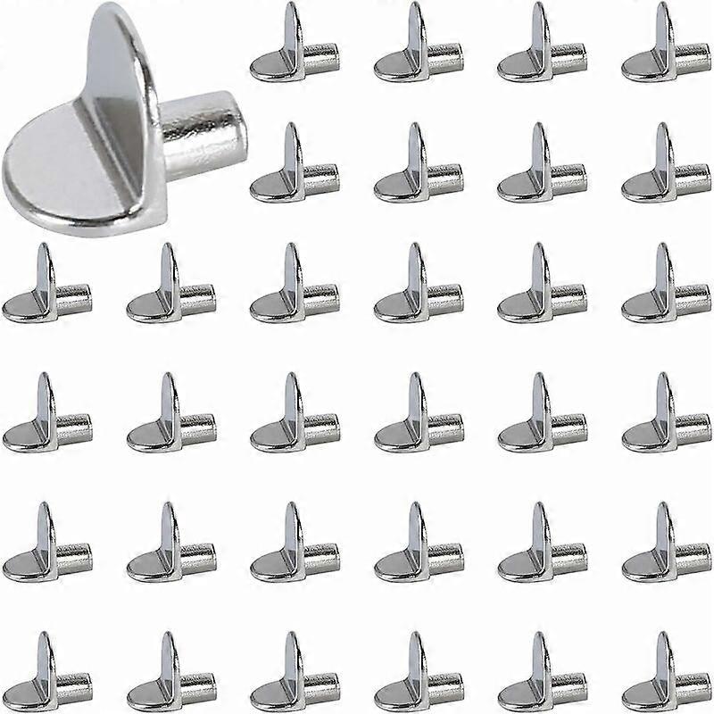 80Pcs Shelf Cleats 5mm Shelf Cleats Shelf Support Pegs Pin Shelf Pins Shelf Support Cabinet Office Shelves DIY Stainless Steel