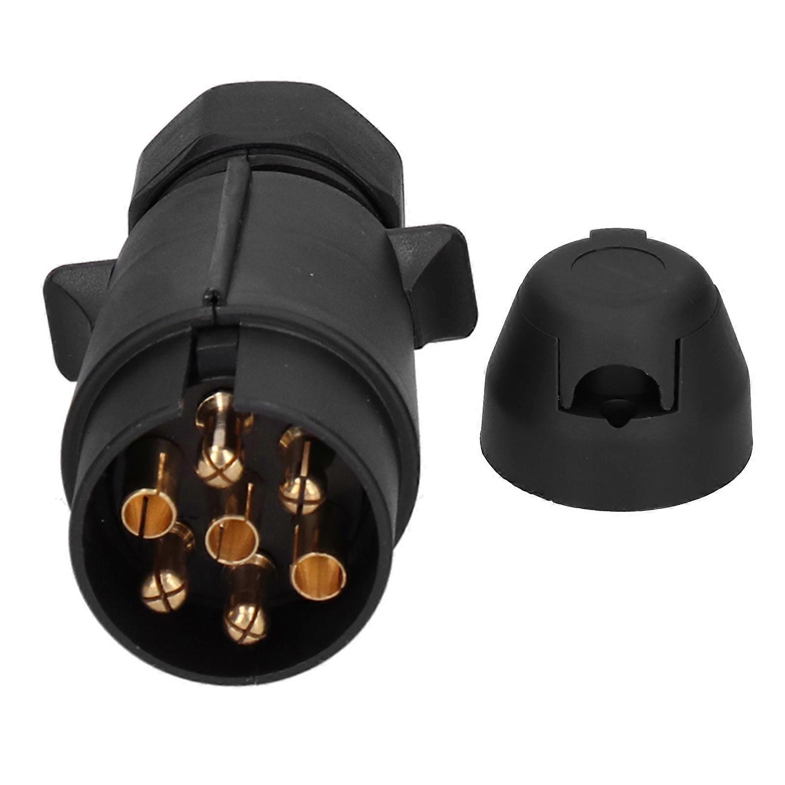 7Pin European Trailer Socket Plug Connector Adapter for RV Truck Caravans ISO1724 E2U611
