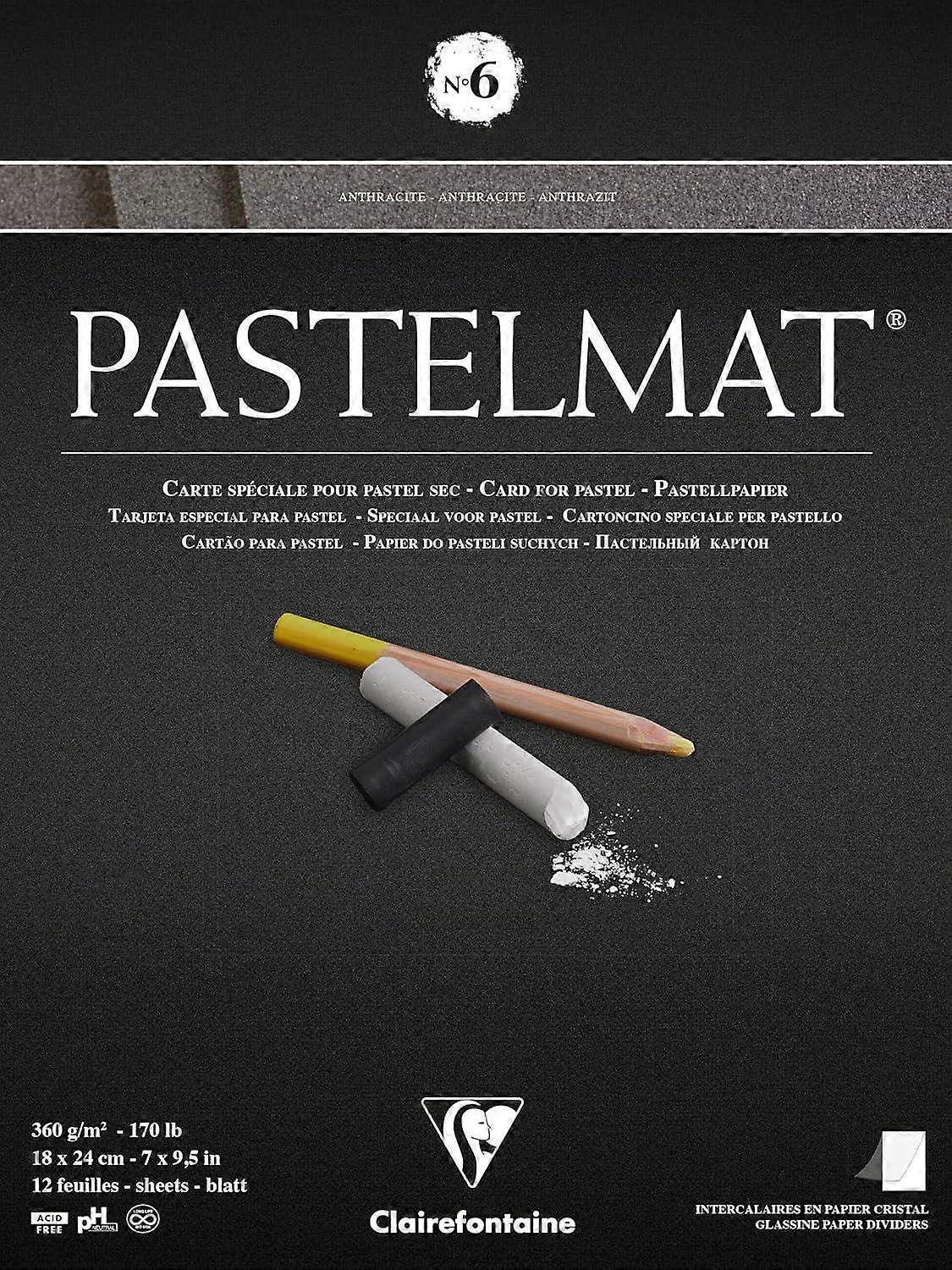 Clairefontaine Pastelmat Pastel Paper Pad, #6, 18 x 24 cm