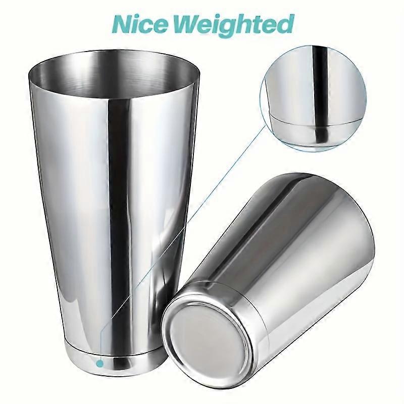 Stainless Steel Boston Shaker Set, Professional Bartender Cocktail Mixing Tool Kit, Ideal For Martinis & Mixed Drinks, Durable Barware