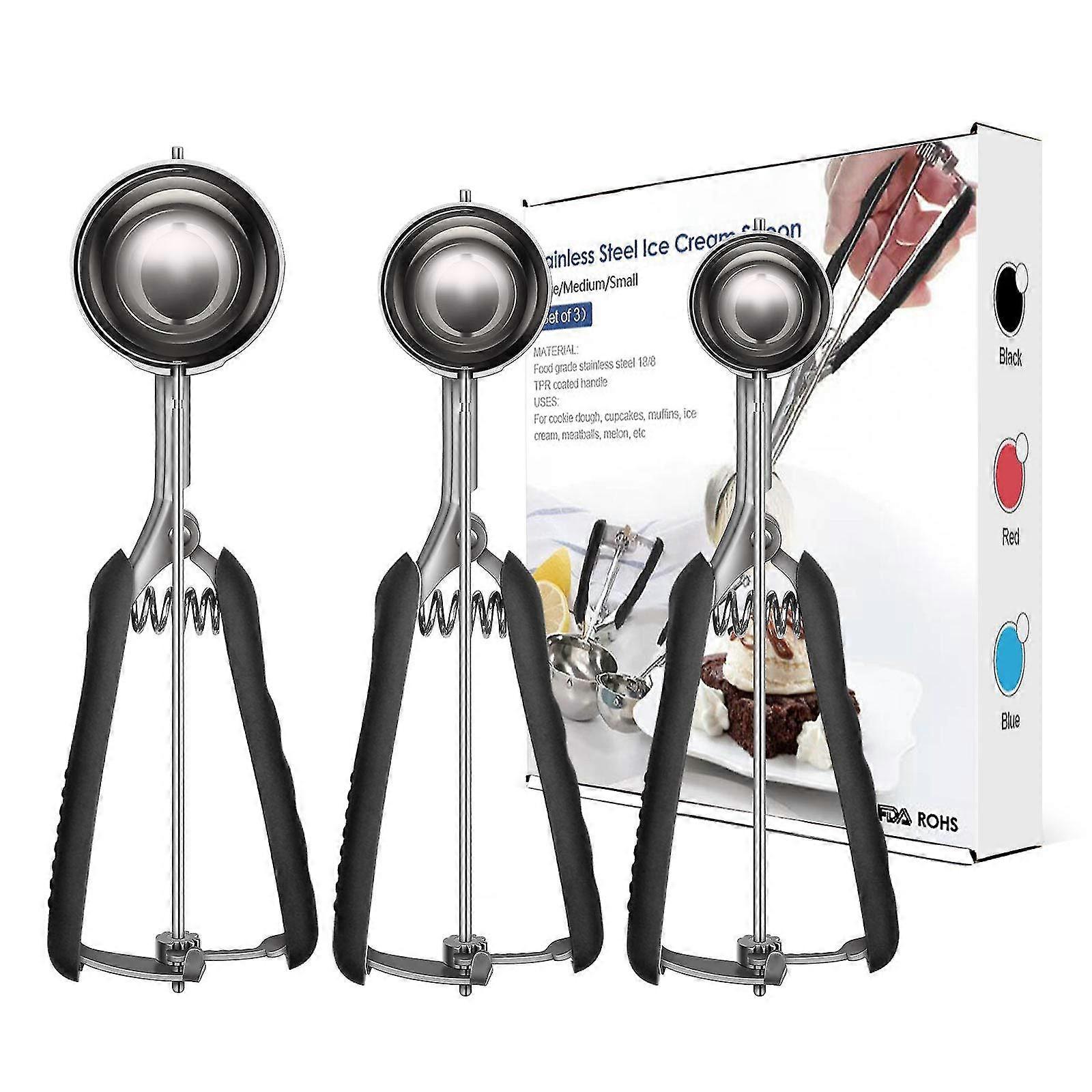 Ice Cream Scoop Set Of Stainless Steel For Ice Cream, Melon, Meatballs