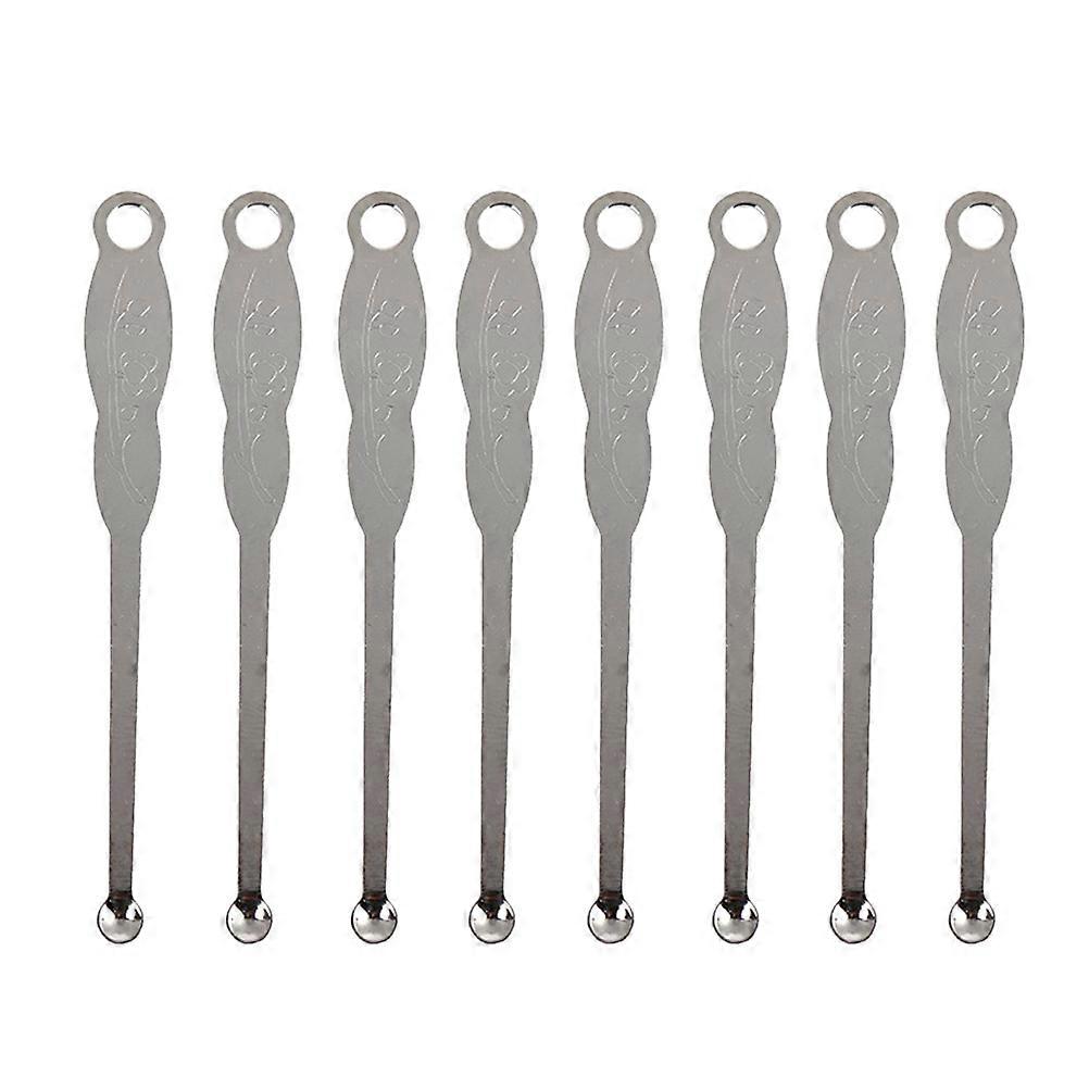 100 قطع المحمولة مزيل شمع الأذن اختيار الأنظف الفولاذ المقاوم للصدأ الأذن مغرفة ملعقة دائم منظف الأذن للمنزل