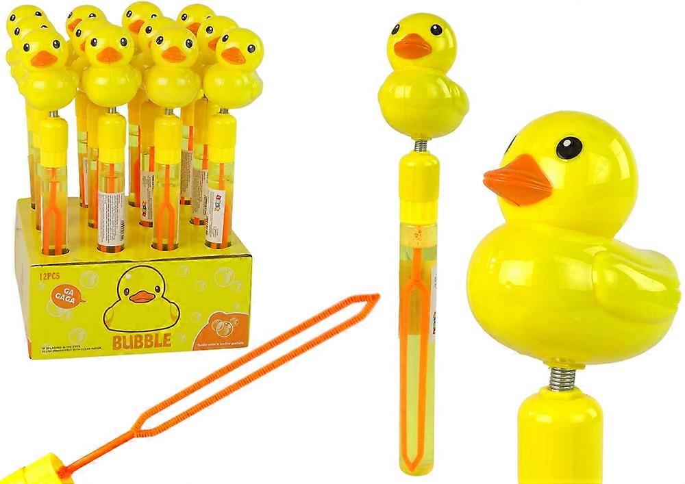 Yellow Duck Bubble Wand with Sound - 29cm Outdoor Fun