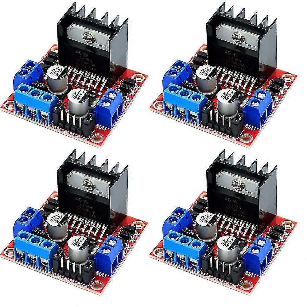 4 pièces L298n Dual Bridge Dc Stepper Motor Drive Controller Board Module pour Arduino