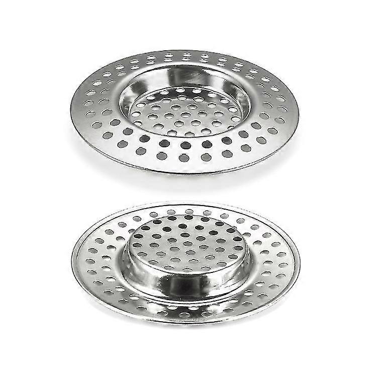 2pcs Stainless Steel Kitchen Sink Strainer Plugs, Bathroom/kitchen Standard Filter Drain Protector