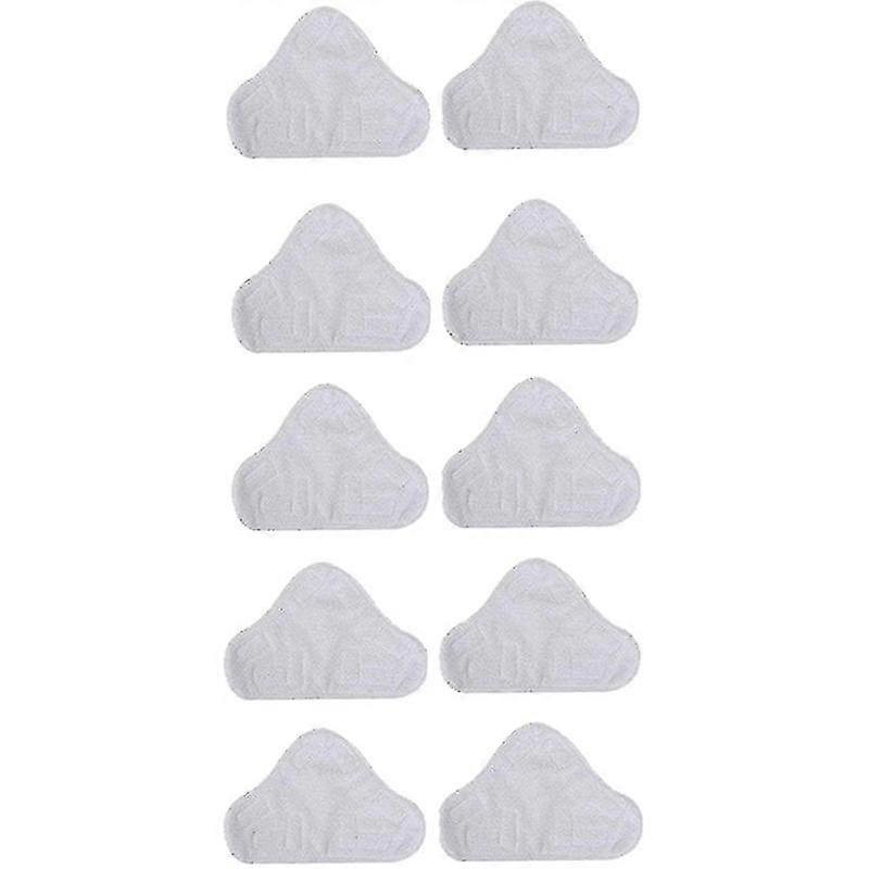 10 Pack Replacement Steam Mop Microfiber Cloth Pad For H2o Mop X5 Triangular Drag-YuJia