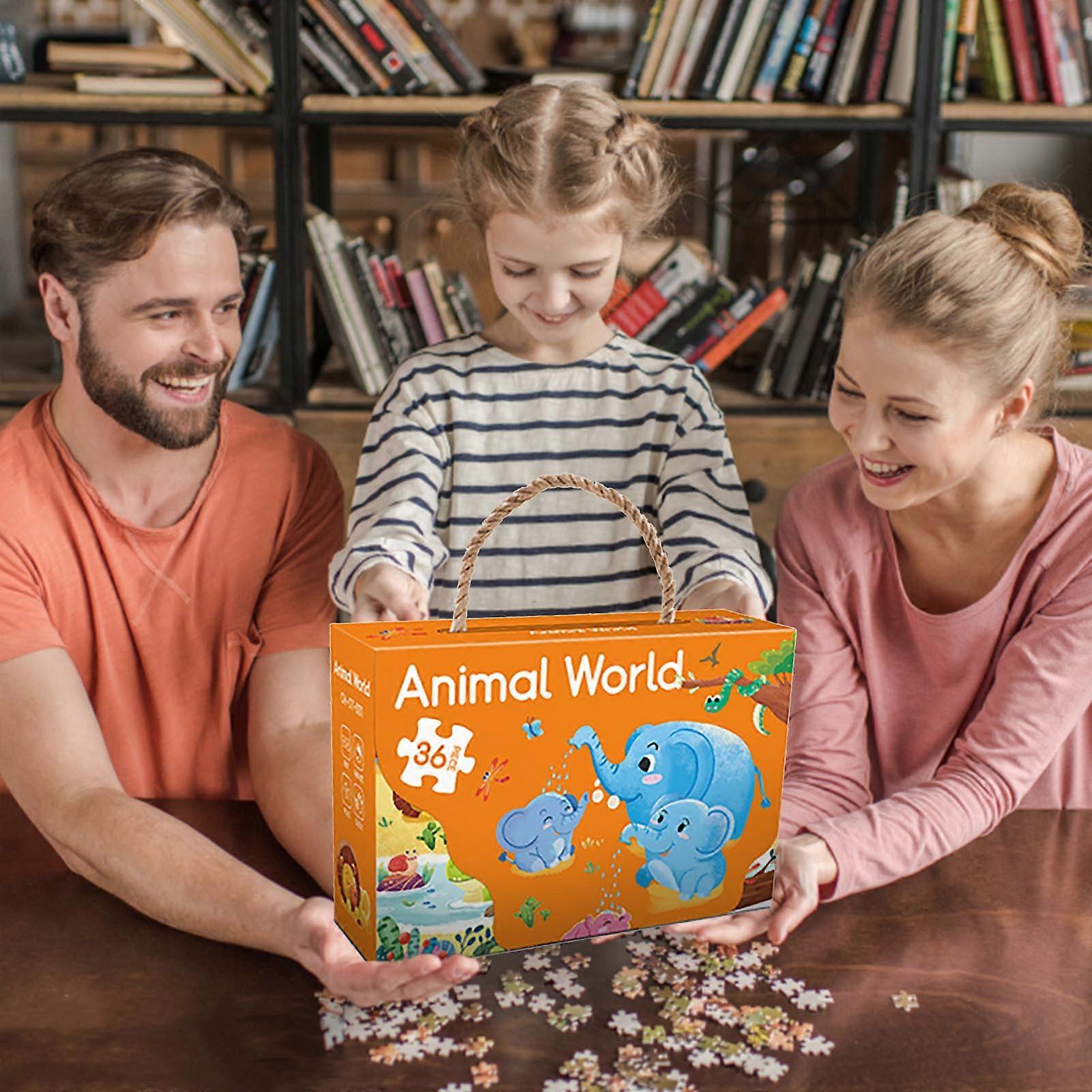 Kinderpuzzle Puzzle Puzzle Papierpuzzle Geschenkbox3-6 Jahre alt