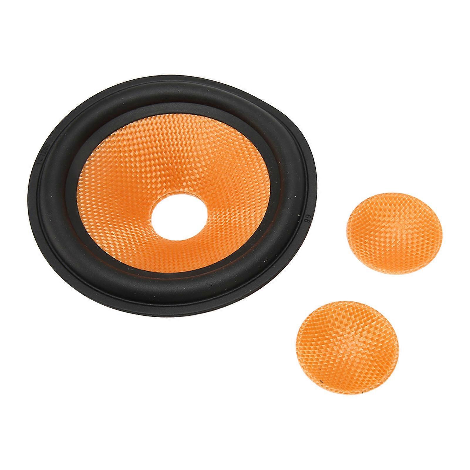 5 Inch Paper Speaker Cone Subwoofer Cones Drum Paper 1 Inch Inner Diameter 5Inch Outer Diameter with Rubber Surround