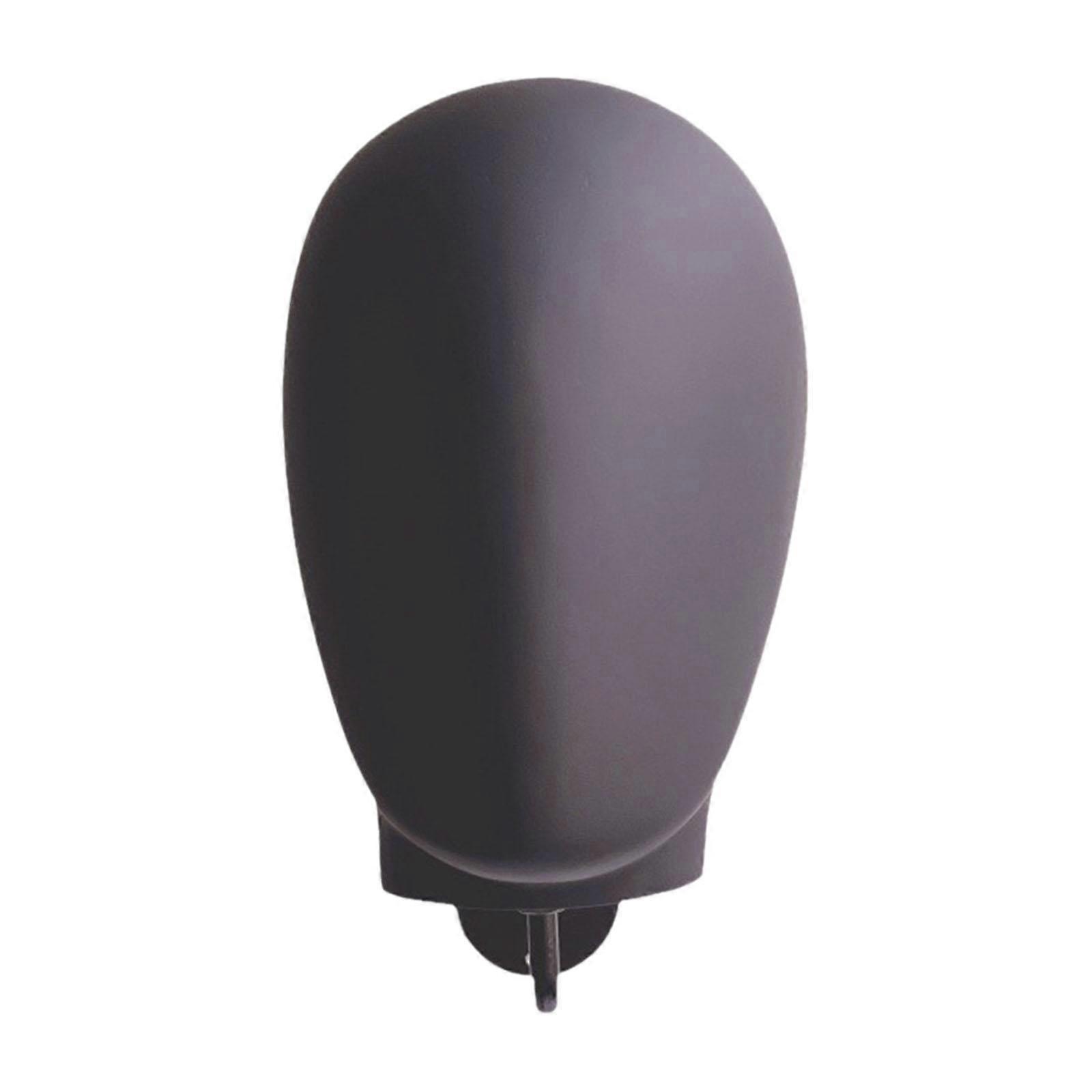 Veggmontert Utstillingsdukke Head Hat Display Rack for Hodeplagg Hodetelefon Hodetelefon svart