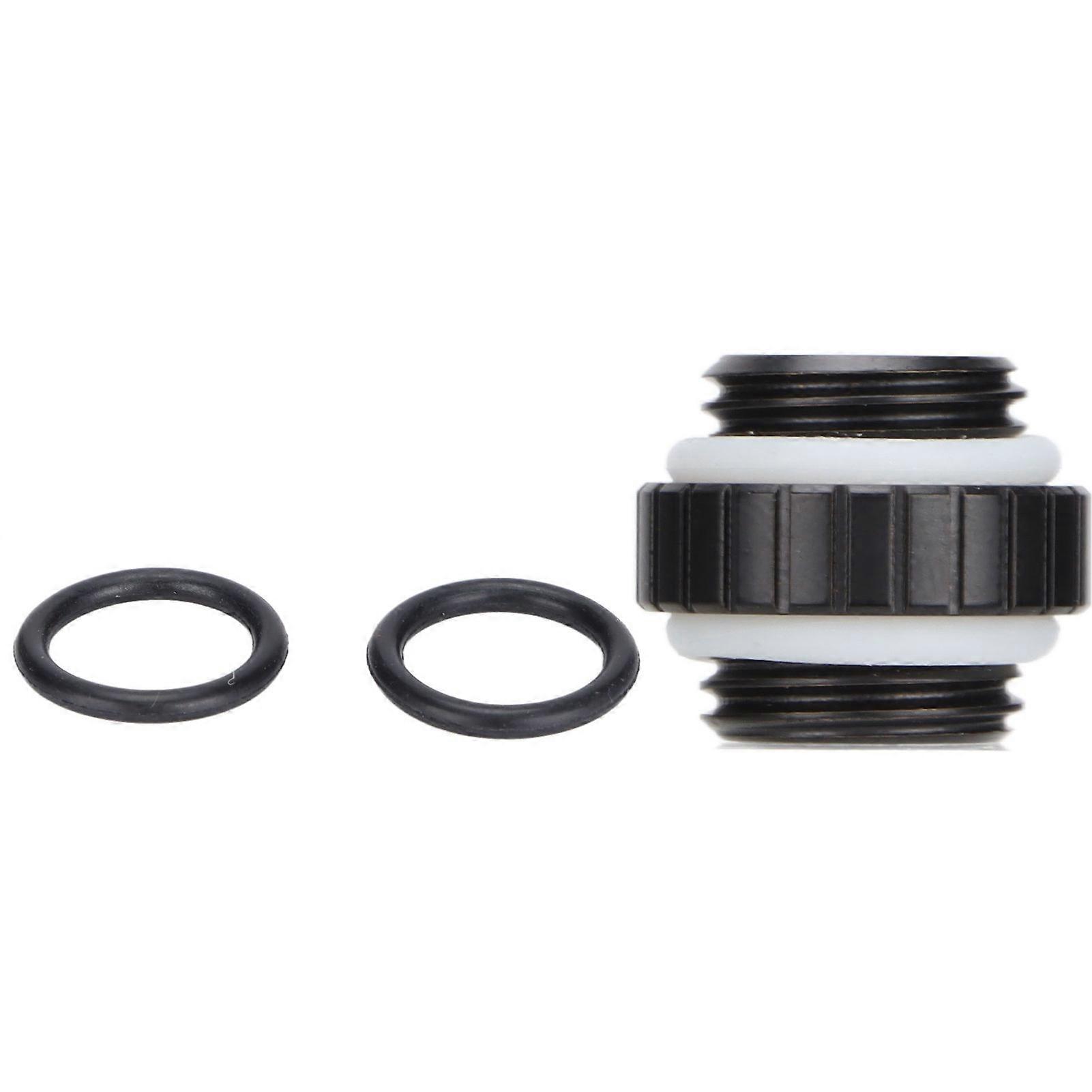 Water Cooling Fittings Durable Copper Small Compact Replaceable Computer Supplies for PCBlack