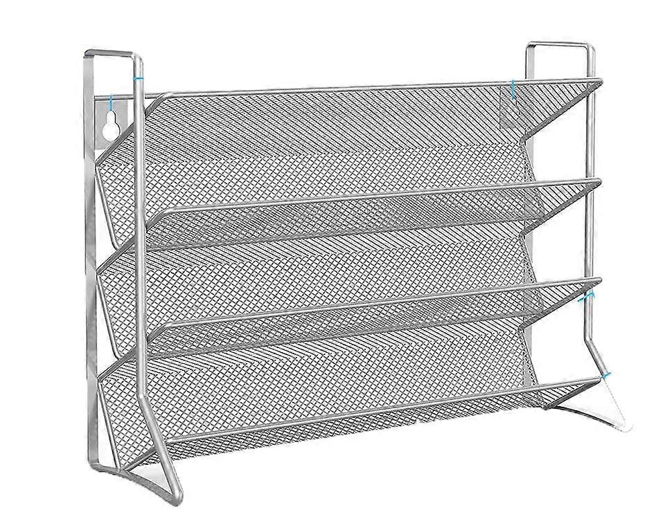 1pcs spice rack 4 layers single (30.8*24.8*14.1cm) silver