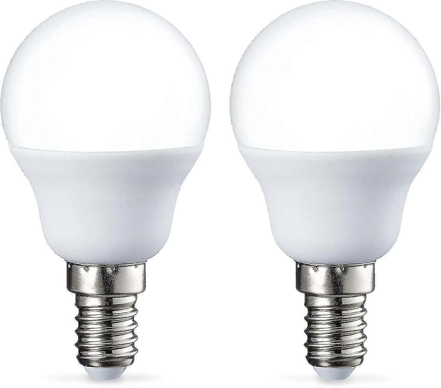 Set Of 4 Small Round Led Bulbs Edison Screw Base E14 5 W (40 W Equivalent) Warm White Non-dimmable