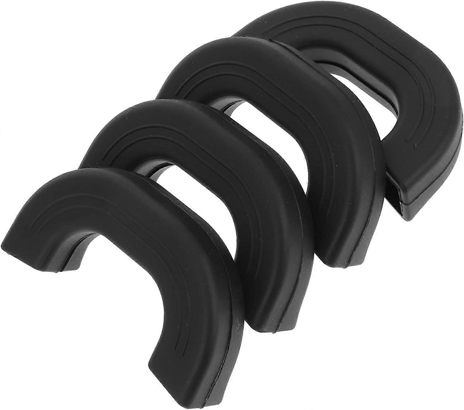 2025،4 عبوة من حاملات المقبض الإضافي من السيليكون ، غطاء مقبض وعاء معزول ، غطاء مقبض مقلاة من الحديد الزهر مقاوم للحرارة ، أسود