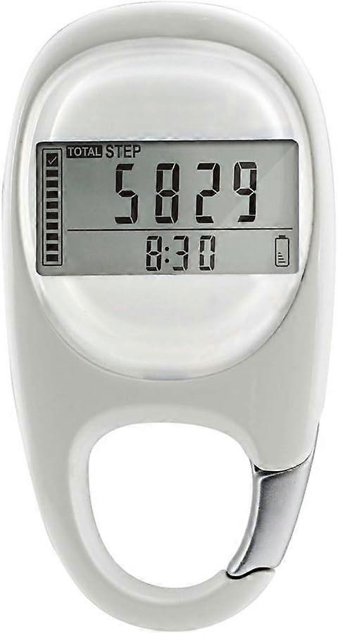عداد الخطى المشي 3D خطوة بسيطة مكافحة المشي 3D مع مقطع أبيض 7 يوم الذاكرة عداد الخطى الذكية بان