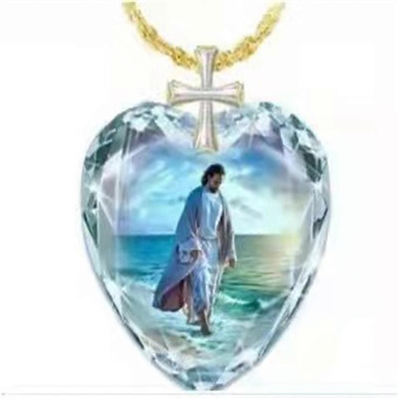 Jesus Christ walking necklace