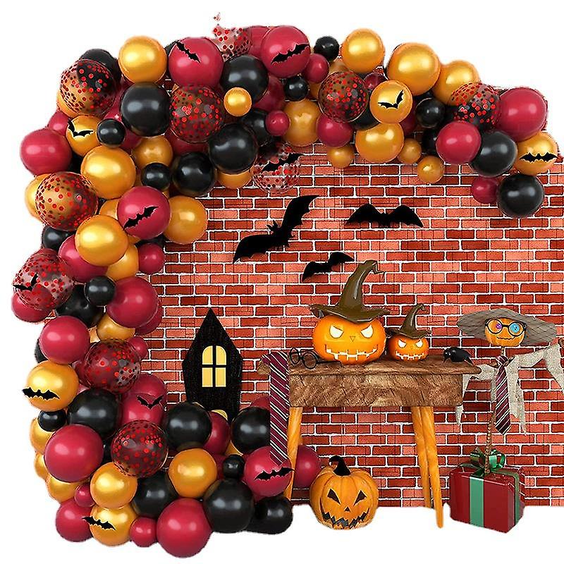 ハロウィンパーティーマジックウィザードバルーンセット114pcsバットラテックス