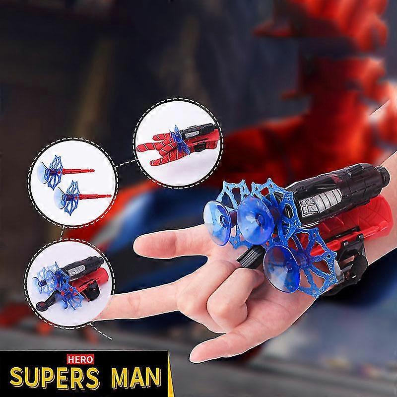 2024 New Spider Man Toys Plastic Cosplay Spiderman Glove Launcher Set Funny Toys